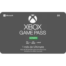 Gift Card Digital Xbox Game Pass Ultimate 1 Mês Assinatura