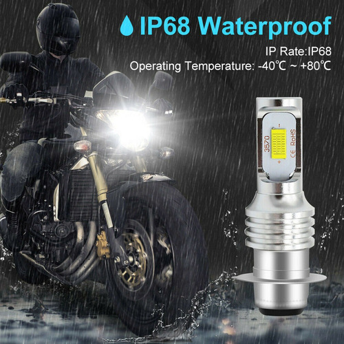 Bombillas Led Faros Delanteros De Motocicleta P15d H6m Foto 6