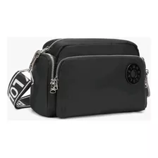 Bimba Y Lola Crossbody Nylon Médium Black. 