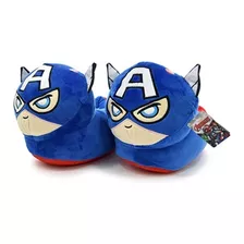 Pantufla De Peluche Capitan America Marvel Con Luz Original