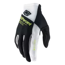 Luva 100% Celium 2020 Motocross Trilha Enduro Cor Branco-preto Tamanho M