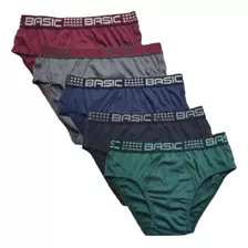 12 Cuecas Slip Adulto Masculina Atacado Tradicional Algodão