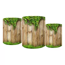 Trio Capas De Cilindro Tecido Sublimado 3d Ripados E Ripas