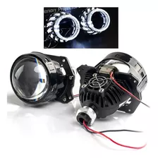 Par Projetor Bi-led 20000l Capa Espiral Angel Eyes Duplo 2.5