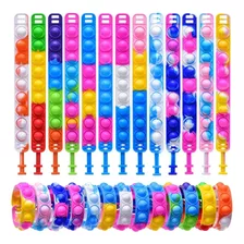 Juego Push Pop It Burbuja Juguete Antiestrés Pulsera 50 Pz