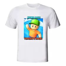 Camiseta Aniversário Infantil Masculina Gamer Stumble Guys