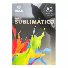 Papel Sublimático Mundi Globinho A3 100gm² Pacote 100 Folhas