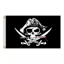 Bandeira Pirata Iii Anilhas P/mastro 90 Cm X 150 Cm Envio Hj