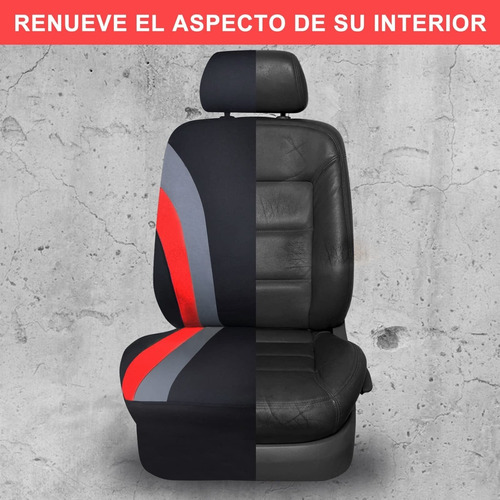 Funda Asiento Coche Universal Dos Colores Tejido Empalme Foto 9