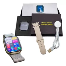 Smartwatch Xw9 Pro 2024 Prata Tela Amoled 1.97 +2 Pulseiras 