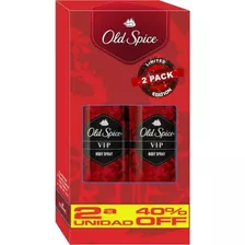 Desodorante Old Spice Pack Spray Vip  2 Unidades 150 Ml