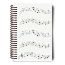 Caderno Musica Estudo Pautado 200 Paginas Grande 21x30
