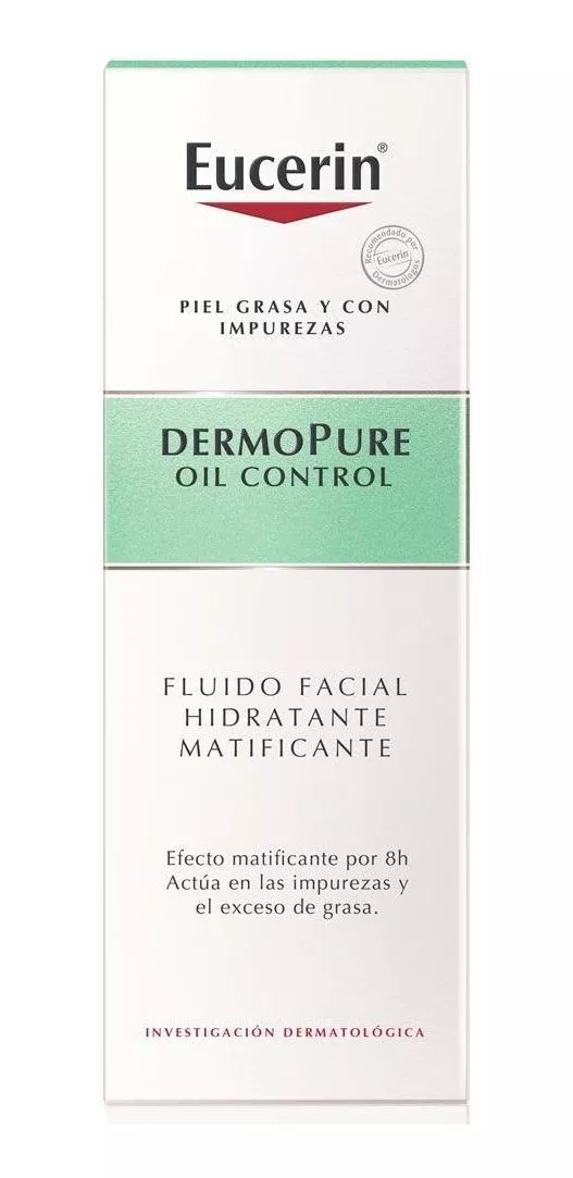 Fluido Eucerin Dermopure Oil Control Facial Matificante Para Piel Grasa De 50ml/50g