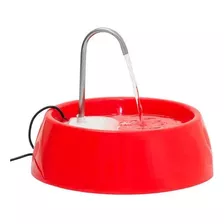 Bebedouro Automático Usb Slim 600ml Vermelho Bivolt