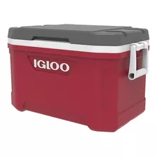 Hielera 52 Qt Latitude Roja Industrial 76 Latas Igloo Color Rojo