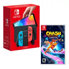 Consola Nintendo Switch Modelo Oled Neon + Crash Bandicoot 4