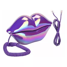 Wx3016 Creative Purple Lip Teléfono Decoración Vinta...