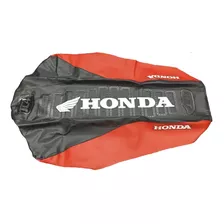 Funda Asiento Tc4 Honda Cg 150 2015 New Titan Negro-rojo Est