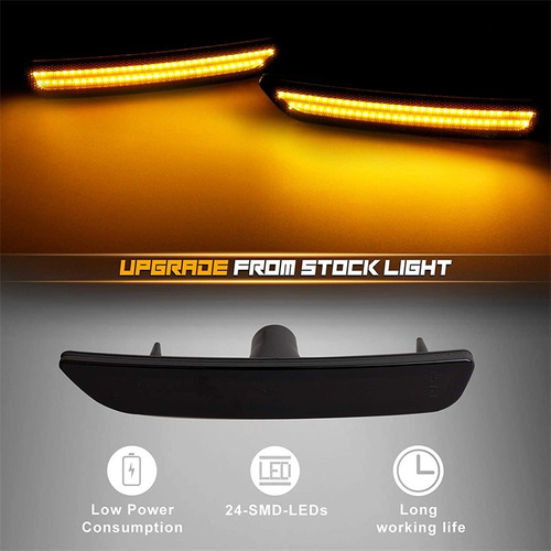  4 Piezas Luz Lateral Ford Mustang 2010-2014 Foto 3