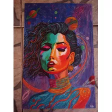 Oferta 3 Cuadros Pintados A Mano(fibro Fácil+pintura Acrílic