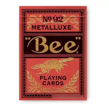 Baralho Bee Red Metalluxe