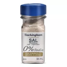 Sal Dietetica Pimienta Y Aroma Limon Buckingham 70g