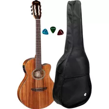 Violão Elétrico Hofma Hmn-288 Stnt Nylon Com Capa