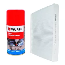 Filtro Ar Condicionado Bosch + Spray Higienizador Wurth