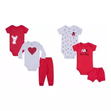 Kit 4 Romper Macacao Tipo Carters Bebe Menino Menina