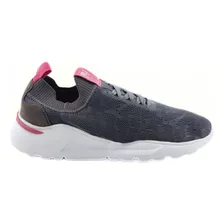 Tenis Confortavel Polo Cinza E Rosa Feminino Casual Leve