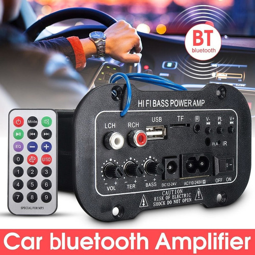 Amplificador Digital Para Coche Bass Power Estreo Bluetooth Foto 7