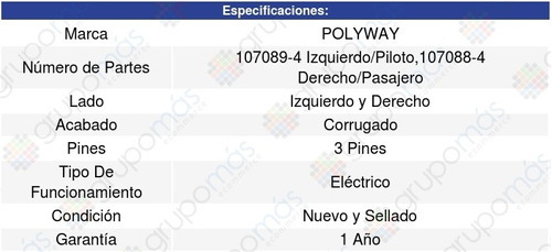 Par Espejos Dodge H-100 10/13 Polyway Foto 3