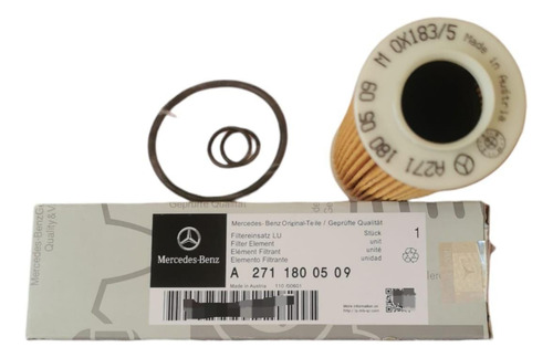 Filtro De Aceite Con Empaque Mercedes C200 2012 Premium Foto 3