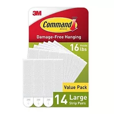 Set 14 Pares Tiras Adhesivas Command Para Colgar En Pared