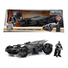 Batman E Batmobile - Batmóvel Justice League - 1/24 - Jada