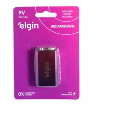 Bateria Recarregavel 9v 250 Mah Elgin Original