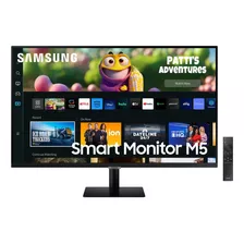 Monitor Inteligente Samsung M5 S27bm500 27 Con Bocinas Color Negro