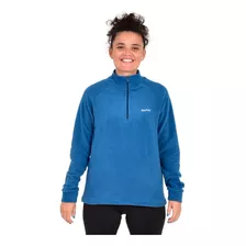 Buzo Micro Polar Campera Mujer Frio Invierno Medio Cierre