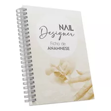 Caderno Ficha Anamnese Neil Designer Unhas Alongamento Gel