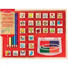 Set Sellos De Madera Tinta Lavable Juguete Melissa & Doug