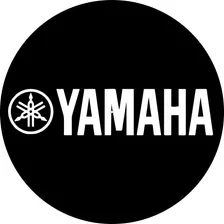 Yamaha Logo Blanco Fondo Negro Slipmat Paño Latex Scratch
