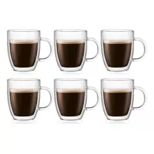 Taza De Café Bodum Bistro, 10 Onzas (paquete De 6), Transpar