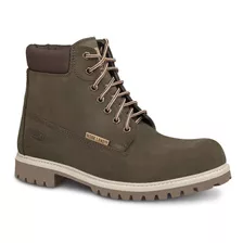 Bota Hombre Botín Casual Campismo Workland Piel 77611 Verde