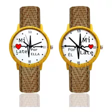 Reloj Pareja Mi Corazon Late Por Ti + Estuche Dayoshop