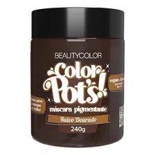 Kit Tintura Beautycolor Color Pot's Máscara Pigmentante Tom Ruivo Dourado
