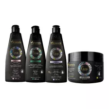 Kit Arvensis Cachos Ondulados Shampoo Cond Ativ Geleia Suave