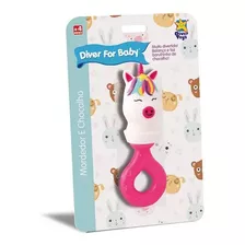 Mordedor Chocalho Unicórnio Diver For Baby - Diver Toys