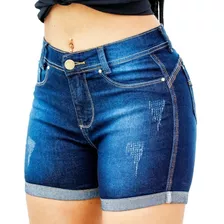 Roupas Femininas Shorts Cintura Alta Hot Pants C/ Lycra
