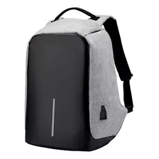 Mochila Urbana Waggs Mc-040 Color Gris Diseño Liso 35l