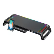 Stand Para Monitor Rgb Multiproposito Con 4 Puertos Usb